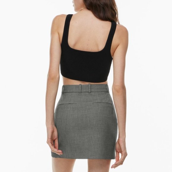 ARITZIA Babaton Sculpt Knit Squareneck Cropped Tank - Picture 2 of 5